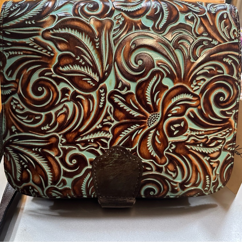 Patricia Nash Tooled Turquoise Leather Collection